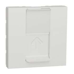 Unica - prise pour 1 RJ45 S-One - 2 mod - Blanc - méca seul|Schneider Electric-SCHNU941118