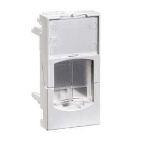 Actassi - support non-adaptable 22,5x45mm blanc polaire - volet incolore|Schneider Electric-SCHVDI88240P