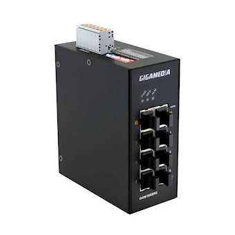 Switch Industriel non-manageable RAIL DIN 8 ports Gigabit|Gigamedia-GGMINS8RG