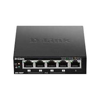 5 ports 10/100Mbps dont 1 ports supportant le PoE - Métallique|Dlink-DLKDES1005P