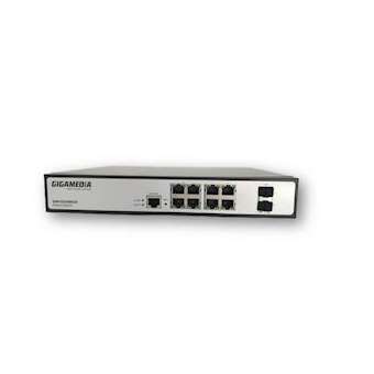 Smart Switch Manageable L2 - 8 ports Gigabit + 2 ports SFP|Gigamedia-GGMGS2008G2S