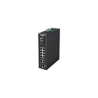 Switch Manageable Smart L2 Industriel 12 ports - 10 ports Gigabit + 2 SFP|Dlink-DLKDIS200G12S