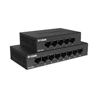 8 ports 10/100/1000Mbps - Métallique, Conecteurs Plastique|Dlink-DLKDGS108GLE