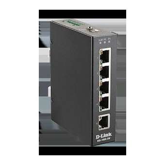 Switch non-manageable Industriel 5 ports 10/100 - Format Rail-DIN|Dlink-DLKDIS100E5W