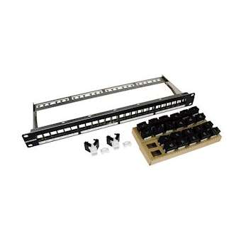 PANNEAU 24PORTS+24PCS PRJC6UTLBK|Gigamedia-GGMPANC6UN24P