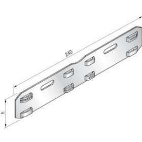 Eclisse Rapidtol ER, hauteur 48, SZ, fixation rapide sans boulons|Niedax France-NDX402010