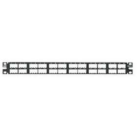 Patch Panel, 48 Port, Modular HD, Black|-PUICPP48HDWBLY