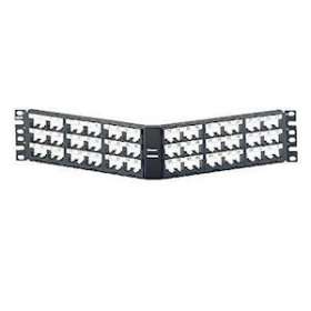Patch Panel, 72 Port, Angled, Black|-PUICPPLA72WBLY