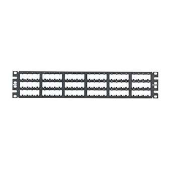 Patch Panel, 72 Port, Modular Flush Moun|-PUICPP72FMWBLY
