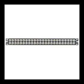 Patch Panel, 48 Port, 75ohm Connectors,|-PUICP48BNCBLY