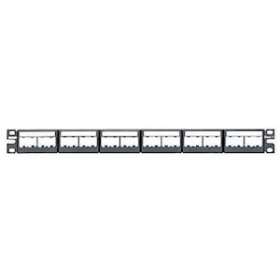 Patch Panel, 24 Port, Modular Snap In, B|-PUICPPL24WBLY
