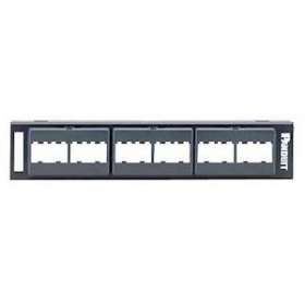 Patch Panel, 12 Port, Black|-PUICPP12WBL