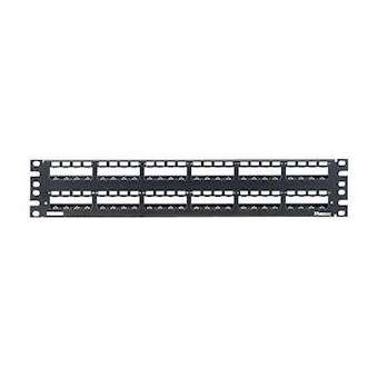 Patch Panel, 48 Port, with Labels, Black|-PUICP48WSBLY