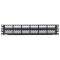 Patch Panel, 48 Port, with Labels, Black
