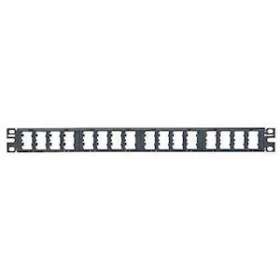 Patch Panel, 32 Port, Modular, Black|-PUICPP32WBLY