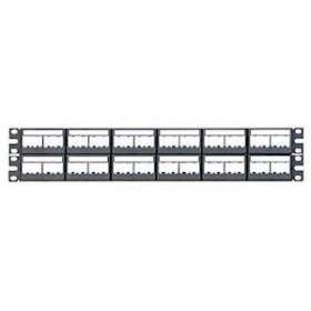Patch Panel, 48 Port, Modular Snap In, B|-PUICPPL48WBLY