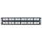 Patch Panel, 48 Port, Modular, Black