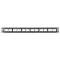 Patch Panel, 24 Port, Modular, Black