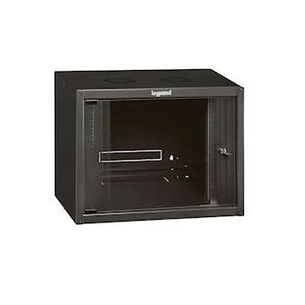 Coffret fixe 19pouces livré monté Linkeo capacité 9U - 492x600x450mm|Legrand-LEG646201