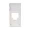 Face avant 22,5x45 pour 1 RJ45, Blanc