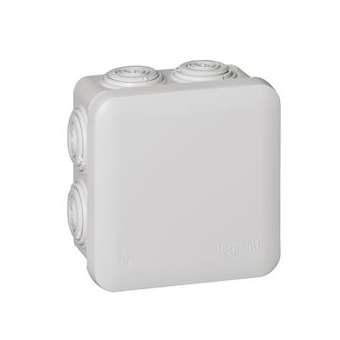 Boîte de dérivation carrée Plexo dimensions 80x80x45mm - gris RAL7035|Legrand-LEG092012