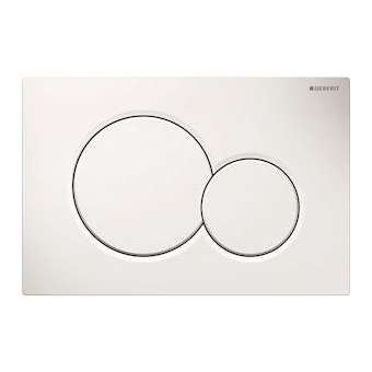 Plaque Geberit Sigma01 double touche: blanc alpin|Geberit-GBR115.770.11.5