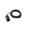 FITU Câble de suspension, E27, ronde, noire, max. 60W, câble nu de 5m