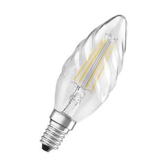 OSRAM LED FIL CLBW40 Claire 827 E14 4W 470lm Verre Torsadée|Ledvance-OSR590236