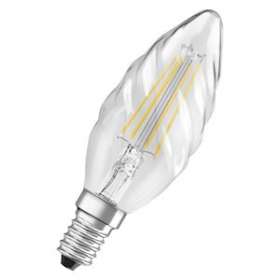 OSRAM LED FIL CLBW40 Claire 827 E14 4W 470lm Verre Torsadée|Ledvance-OSR590236