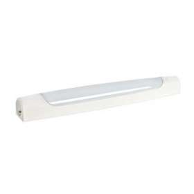 MAUD ASY -Réglette IP20/21 IK07 H.Vol. a/PC+inter LED intég. 8W 4000K 800lm,blc|Aric-ARI53026