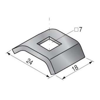 Contre éclisse U30 chemin de câbles fil, EZ|Niedax France-NDX552043