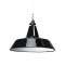 NOSTALGIE - Suspension déco E27 en acier noir(intérieur blanc),lampe non fournie