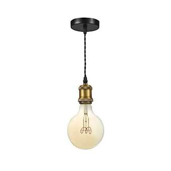EPOQUE - Susp. E27 60W max, douille style rétro, laiton doré, lampe non incl.|Aric-ARI50450