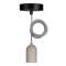 Suspension Bern E27 Béton 1.5M 2C Noir/Blanc