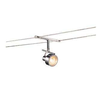 SALUNA, spot pour câble tendu, MR16, chrome|SLV-DC5139132