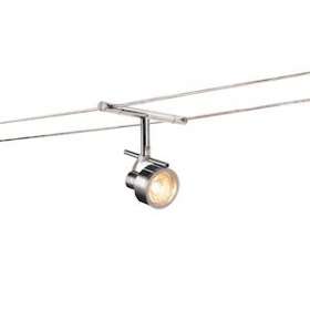 SALUNA, spot pour câble tendu, MR16, chrome|SLV-DC5139132