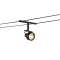 SALUNA, spot pour câble tendu, MR16, noir