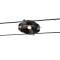 DURNO, spot pour câble tendu T.B.T. TENSEO intérieur, noir, LED, 6W, 2700K