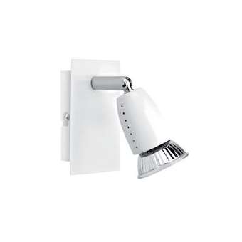ECCO 01 - Spot sur patère GU10 50W max., orientable, blanc, lampe non incl.|Aric-ARI4662
