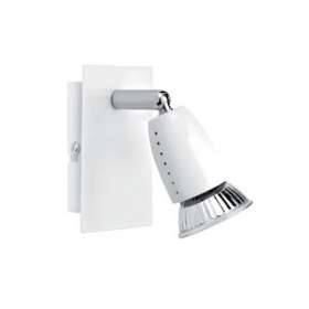 ECCO 01 - Spot sur patère GU10 50W max., orientable, blanc, lampe non incl.|Aric-ARI4662