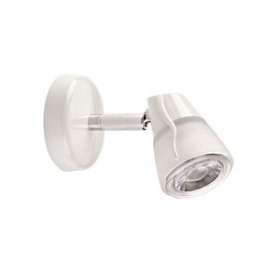 DIAM 01 - Spot sur patère GU10, blanc, a/lpe LED 6W 3000K 500lm incl|Aric-ARI1381