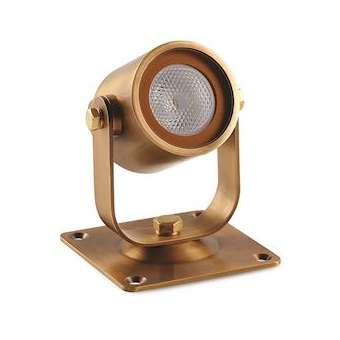 UL010, projecteur LED universel sur patère 3W, IP68, 2700K, en inox 316|Collingwood-SLHUL01027