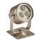 UL030, projecteur universel haute puissante sur patère 7W, IP68, bleu, inox 316