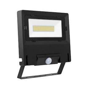 MICHELLE - Proj. Ext. IP65 IK08 noir 110DEG LED intég. 50W 3000K + détecteur PIR|Aric-ARI50786