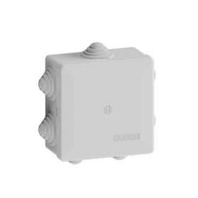 Boîte de dérivation étanche Pico 80x80 Prof. 40 grise à tétines IP55 960°C|Iboco-IBOB05533