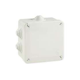 Boîte de dérivation étanche Pico 100x100 Prof. 50 grise à tétines IP55 960°C|Iboco-IBOB05534