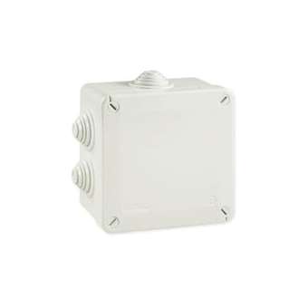 Boîte de dérivation étanche Pico 100x100 Prof. 50 grise à tétines IP55 960°C|Iboco-IBOB05534