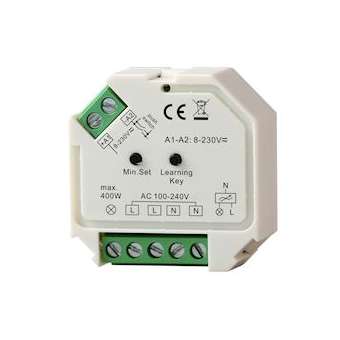 Contrôleur dimmable TRIAC - poussoir 230V IP20|Europole-POL45255