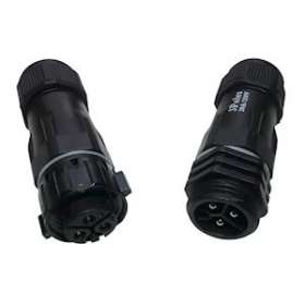 Connecteurs mâle + femelle 3 pôles IP68|Europole-POL17002