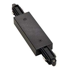 Connecteur droit pour rail 1 allumage 16A max, noir, avec alimentation|SLV-DC5143100